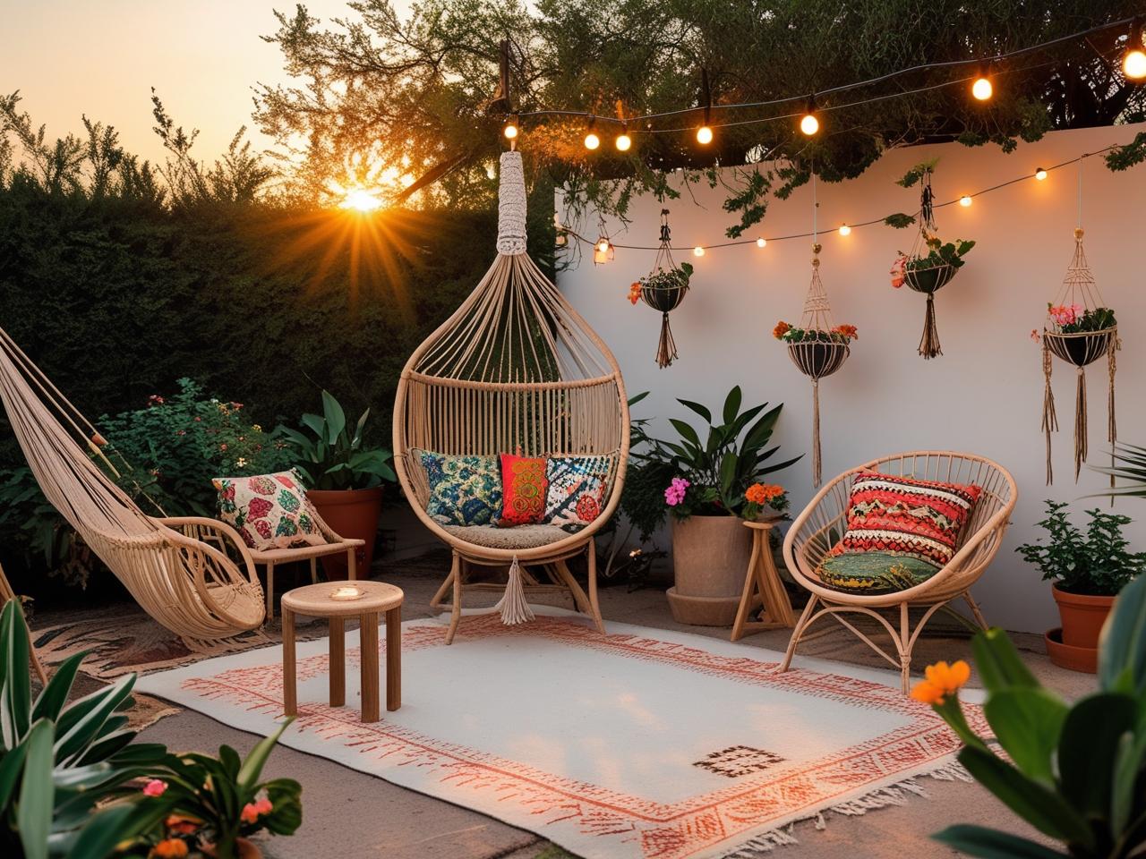 Gartengestaltung im Boho-Style