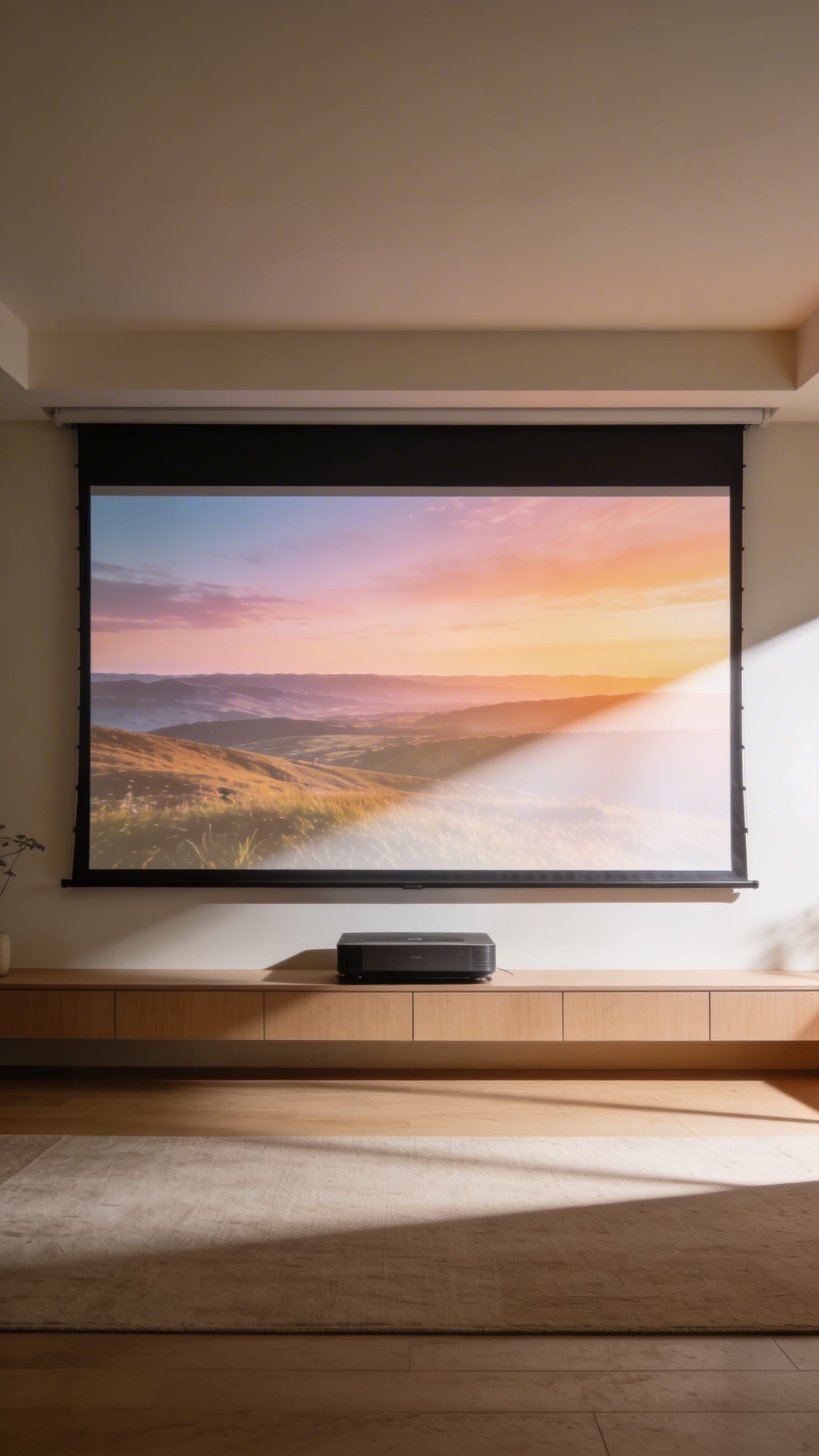 120-inch projected image in daylight on ALR screen, no glare