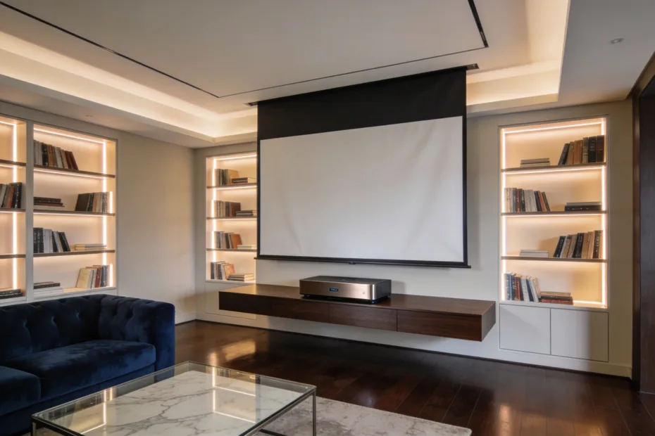 Luxus Heimkino im Wohnzimmer: So integrierst du einen Laser TV stilvoll