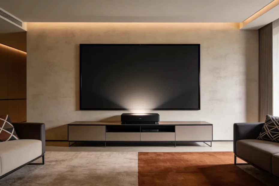 Statement Piece im Wohnzimmer: High-End Laser TV statt XXL Fernseher